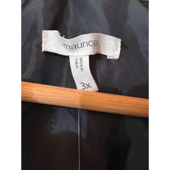 NWT! Maurices women's Buffalo Plaid Puffer Top Vest. Army Green. Red.Black. 3X - Picture 5 of 6